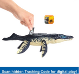 Jurassic World Dominion Dinosaur Figure Gigantic Trackers Stegosaurus with Attack Motion & Tracking Gear, Toy Gift with Physical & Digital Play