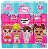 LOL Surprise Loves Mini Sweets Dolls 4-Pack #2 Jolly Rancher, Hershey’s Chocolate, Whoppers, Peeps w/ 32 Surprises, Candy Theme, Accessories, Collectible Doll, Paper Packaging