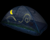 Pacific Play Tents Glow in The Dark Firefly Bed Tent, 77 In X 38 in X 35 in
