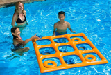 Poolmaster Tic Tac Toe Game Orange/Blue (Reversible)