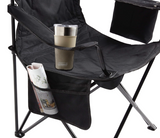 Coleman Portable Camping Chair with 4-Can Cooler, Fully Cushioned Seat and Back with Side Pocket and Cup Holder, Carry Bag Included, Collapsible Chair for Camping, Tailgates, Beach, and Sports