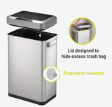 EKO EK9262MT-45L Horizon 45 Liter/11.9 Gallon Rectangular Motion Sensor Trash Can