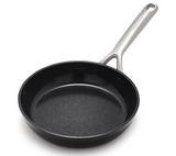 GreenPan GP5 Hard Anodized Healthy Ceramic Nonstick 8" Frying Pan Skillet, Heavy Gauge Scratch Resistant, Stay Flat Surface, Induction, Mirror Finish Handle,Oven Safe, PFAS-Free, Black