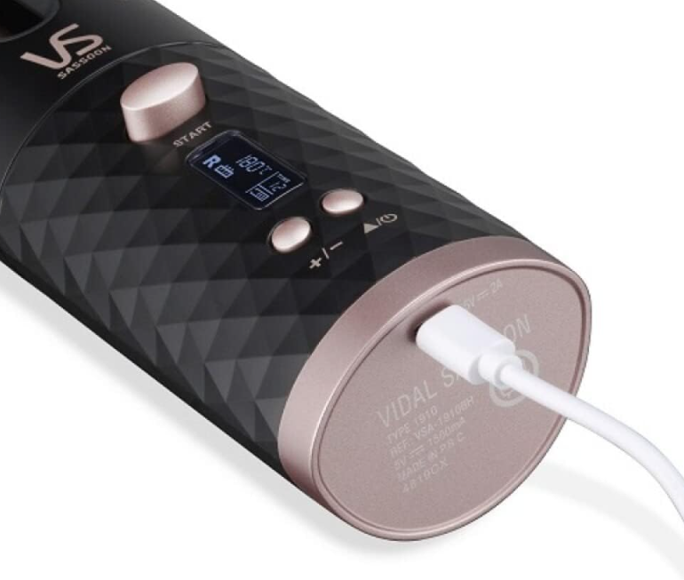 Vidal Sassoon VS Rechargeable Auto Curler (VSA-1910BH/WH),Black Secondary image
