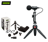 Shure MV88+ Video Kit MOTIV Video Kit Digital Stereo Condenser Microphone and Accessories for Smartphones, Black