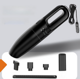 OLFAVE Car Vacuum Cleaner - Car Accessories - Small 12V 120WHigh Power Handheld Portable Car Vacuum w/Attachments, Detailing Kit Essentials for Travel,Black Wired