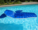 Poolmaster 85687 Adjustable Chaise Swimming Pool Float Lounge,blue