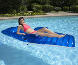 Poolmaster 85687 Adjustable Chaise Swimming Pool Float Lounge,blue