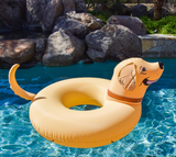 GoFloats Buddy The Dog Party Tube Inflatable Raft, Float in Style (for Adults and Kids)