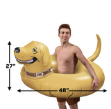 GoFloats Buddy The Dog Party Tube Inflatable Raft, Float in Style (for Adults and Kids)