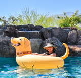 GoFloats Buddy The Dog Party Tube Inflatable Raft, Float in Style (for Adults and Kids)