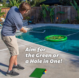 GoSports Splash Chip Floating Golf Game - Includes 4ft. Target, 16 Foam Golf Balls, Chipping Mat & Tethering Ropes