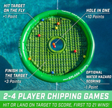 GoSports Splash Chip Floating Golf Game - Includes 4ft. Target, 16 Foam Golf Balls, Chipping Mat & Tethering Ropes