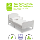 Delta Children Bennett Wood Toddler Bed - Greenguard Gold Certified, Bianca White