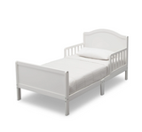 Delta Children Bennett Wood Toddler Bed - Greenguard Gold Certified, Bianca White