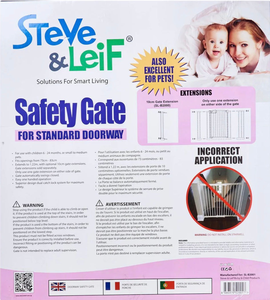 Steve And Lief Child Safety Gate 73to83cm Secondary image
