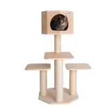 Armarkat Premium Pinus SYLVESTRIS Wood CAT Tree S4203, Tan