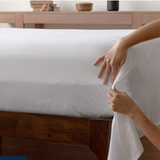 Weavve Home Lyocell Flat Sheet King Size Cloud White