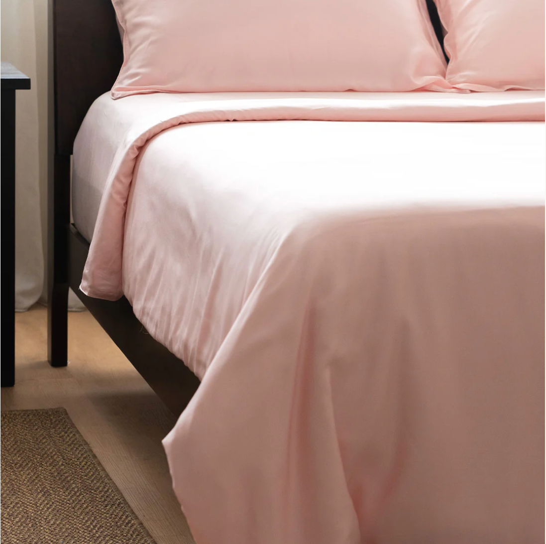 Weavve Home Lyocell Duvet Cover Super Single Size Blush Pink Main image