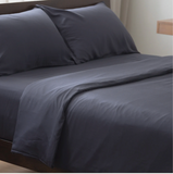 Weavve Home Lyocell Duvet Cover Super King Size Midnight Blue