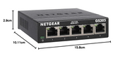 NETGEAR GS305-300UKS 5-Port Gigabit Ethernet Unmanaged Switch