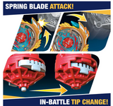 TAKARA TOMY Beyblade Burst Evolution Elite Warrior 4-Pack - 4 Iconic Right-Spin Battling Tops, Game ((Amazon Exclusive)