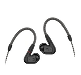 Sennheiser IE 200 in-Ear Audiophile Headphones - TrueResponse Transducers for Neutral Sound, Impactful Bass, Detachable Braided Cable with Flexible Ear Hooks - Black