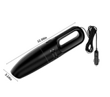 OLFAVE Car Vacuum Cleaner - Car Accessories - Small 12V 120WHigh Power Handheld Portable Car Vacuum w/Attachments, Detailing Kit Essentials for Travel,Black Wired