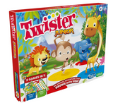 Hasbro Gaming Twister Junior Game, Animal Adventure 2-Sided Mat, 2 Games in 1, Party Game for Kids Ages 3 and Up, Indoor Game for 2-4 Players