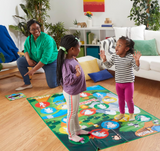 Hasbro Gaming Twister Junior Game, Animal Adventure 2-Sided Mat, 2 Games in 1, Party Game for Kids Ages 3 and Up, Indoor Game for 2-4 Players