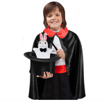 Click N' Play Magician Pretend Play Dress Up Set with Accessories, Hat & Rabbit Magic Tricks