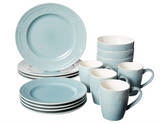 Pfaltzgraff Antigua 16 Piece Dinnerware Set (Set of 4), Blue