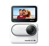 Insta360 GO 3S 128GB White – Waterproof Tiny Mighty Action Camera with 4K 3840x2160 Video & 4000x3000 photo, FlowState Stabilization, AI Editing, Action Pod.