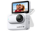 Insta360 GO 3S 128GB White – Waterproof Tiny Mighty Action Camera with 4K 3840x2160 Video & 4000x3000 photo, FlowState Stabilization, AI Editing, Action Pod.
