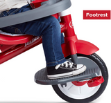Radio Flyer 4-in-1 Stroll 'N Trike, Toddler Trike, Red Tricycle for Ages 1-5, Toddler Bike