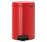 Brabantia 112003 Newicon Pedal Bin, 12L, Passion Red