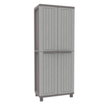 Terry 1002716 J-WOOD Outdoor/Indoor Cabinet/Cupboard (Two Door Storage Cabinet with 4 Shelving Units),Grey