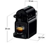 Nespresso D40-SG-BK-NE Inissia Coffee Maker, Black