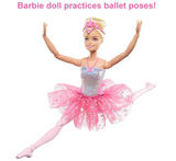 Barbie Doll Magical Ballerina Doll Blonde Hair Light-Up Feature Tiara and Pink Tutu Ballet Dancing Poseable Kids Toys