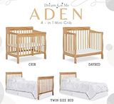 Dream On Me Aden 4-in-1 Convertible Mini Crib