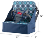 Nuby Easy Go Safety Lightweight High Chair Booster Seat, Great for Travel, Blue, 11.75x4.25x9.5 Inch