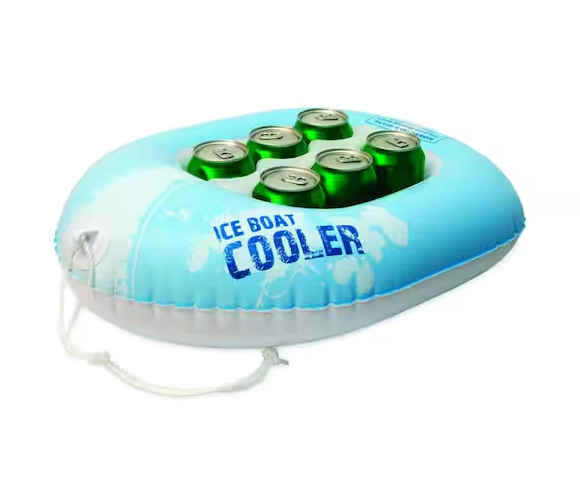 Poolmaster Refreshment and Beverage Floating Cooler, Boat Blue,1-1/2 Feet Long