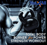 Yes4All 30 lbs Cast Iron Kettlebell for Dumbbell Weights Exercises, Gym, Full Body Home Workout Equipment, Push up, Grip and Strength Training