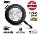 Hawkins CXT50 Contura Hard Anodized Induction Compatible Extra Thick Base Pressure Cooker, Black, 5L, 5 L