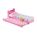 Barbie Furniture, Preschool Toys and Gifts, Bedtime Playset and Accessories, My First Trundle Bed, Plush Puppy Piece