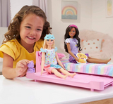 Barbie Furniture, Preschool Toys and Gifts, Bedtime Playset and Accessories, My First Trundle Bed, Plush Puppy Piece
