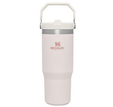 Stanley IceFlow Stainless Steel Tumbler with Straw - Vacuum Insulated Water Bottle for Home, Office or Car Reusable Cup with Straw Leak Resistant Flip Cold for 12 Hrs or Iced for 2 Days (Rose Quartz)