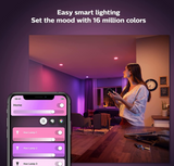 PHILIPS hue GU10 5.7W White and Colour Ambiance LED Smart Spot Light (Compatible with Amazon Alexa, Apple HomeKit, and Google Assistant)