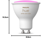 PHILIPS hue GU10 5.7W White and Colour Ambiance LED Smart Spot Light (Compatible with Amazon Alexa, Apple HomeKit, and Google Assistant)