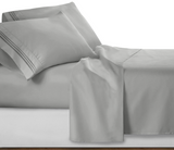 Clara Clark Bed Sheets, Premier 1800 Series 4 Piece Bed Sheet Set, Deep Pocket, Wrinkle, Fade, Stain Resistant, Luxury Soft Bedding Sheets & Pillowcases, Queen, Silver Gray